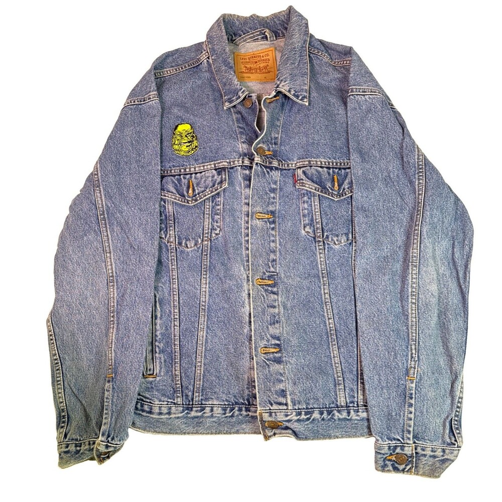 VTG.80's Levis Jean Jacket Mens XL  Blue Trucker Type III USA  70507 0389
